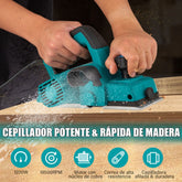 CEPILLO ELECTRICO CON DOBLE CUCHILLA 1200W PARA MADERA