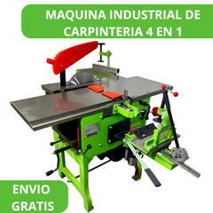 MAQUINA DE CARPINTERIA INDUSTRIAL 4 EN 1 2200W/ 3HP