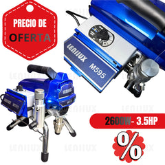PULVERIZADORA DE PINTURA INDUSTRIAL DE 2600W -3.5HP 3300PSI - 3L/MIN