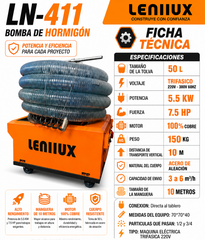 BOMBA DE HORMIGON 5.5 KW / 7.5 HP