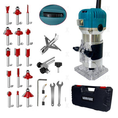 RUTEADORA DE PALMA DE 800W CON 6 VELOCIDADES Y 𝟭𝟱 𝗙𝗥𝗘𝗦𝗔𝗦 𝗗𝗘 𝗥𝗘𝗚𝗔𝗟𝗢