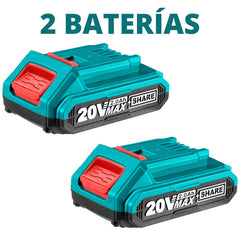 Combo de Llave de impacto + Taladro 20V + 2 Baterías 2.0Ah